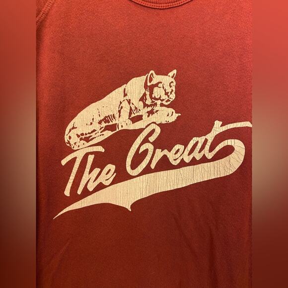 THE GREAT. Red Crew Neck Sweater - Picture 5 of 10